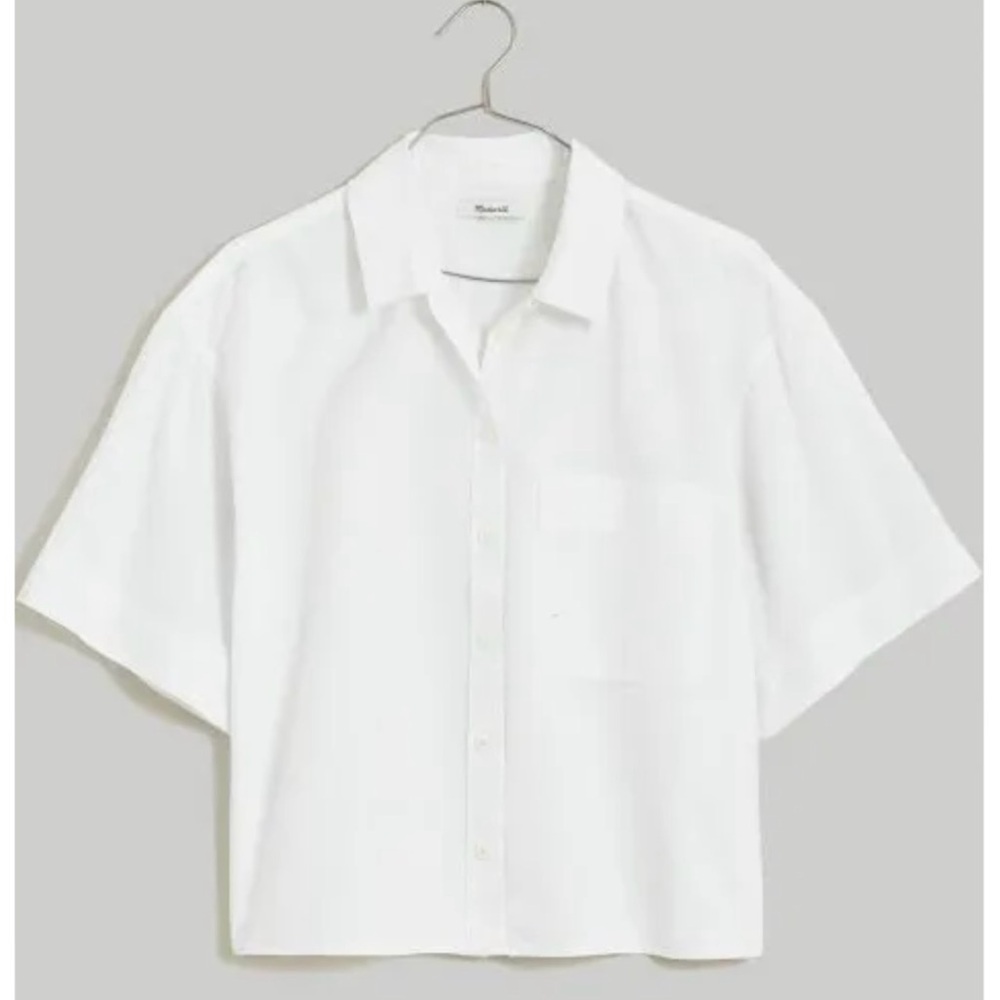 Madewell Women’s Cropped Utility Button -Up Shirt
